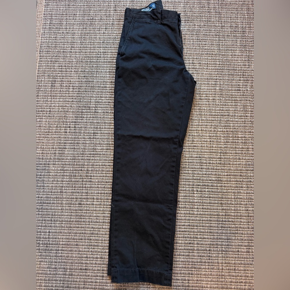 Polo Ralph Lauren Preston 100% Cotton Black Chinos